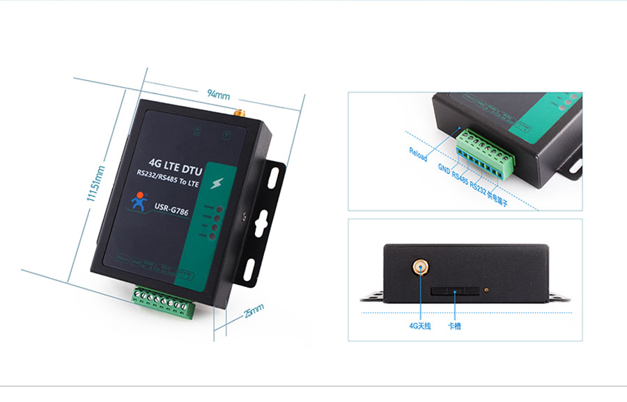 RS485電氣隔離DTU的產品細節