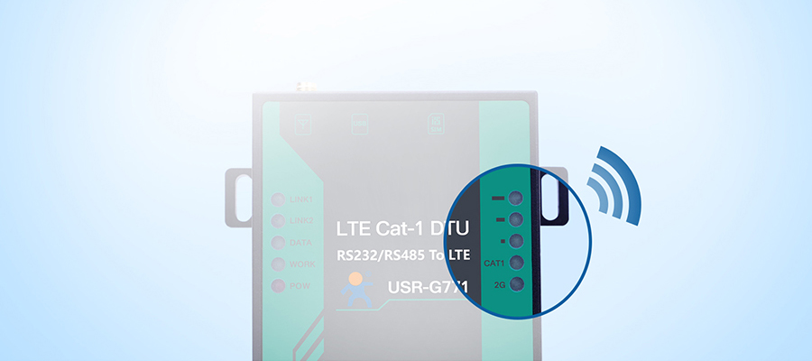 cat1 dtu 貼心的信號狀態指示燈顯示